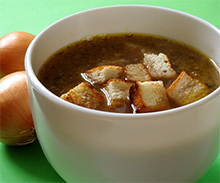Рецепта лукового супа по-французски