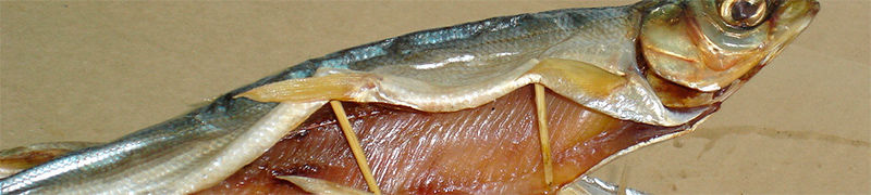 Вяленая рыба: можно разрезать ей живот и вставить распорку