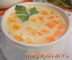 Фото блюда к рецепту Суп молочный с тыквой
