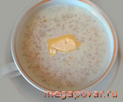 Фото блюда к рецепту Каша овсяная с молоком
