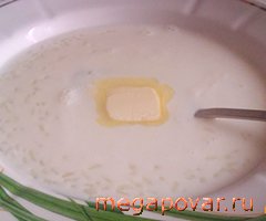 Фото блюда к рецепту Суп молочный рисовый