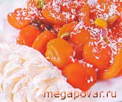 Фото блюда к рецепту Абрикосы в сиропе с йогуртом