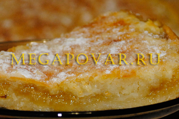 Лимонный пирог. Шаг 3. Готовый пирог