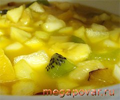 Фото блюда к рецепту Яблочный компот с киви
