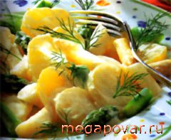 Фото блюда к рецепту Салат из картофеля и спаржи