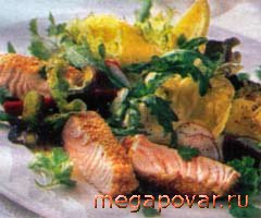 Фото блюда к рецепту Салат с лососем