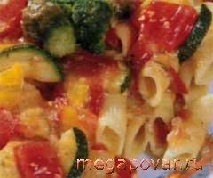 Фото блюда к рецепту Макароны с овощным рагу