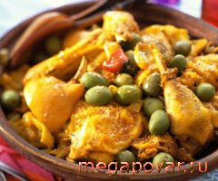 Фото блюда к рецепту Таджин из курицы