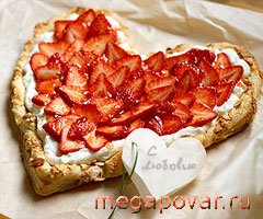 Фото блюда к рецепту Пирог-сердце к Дню Св. Валентина