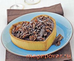 Фото блюда к рецепту Шоколадная корзиночка-сердце