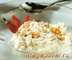 Фото блюда к рецепту Крем из сыра маскарпоне с чесноком
